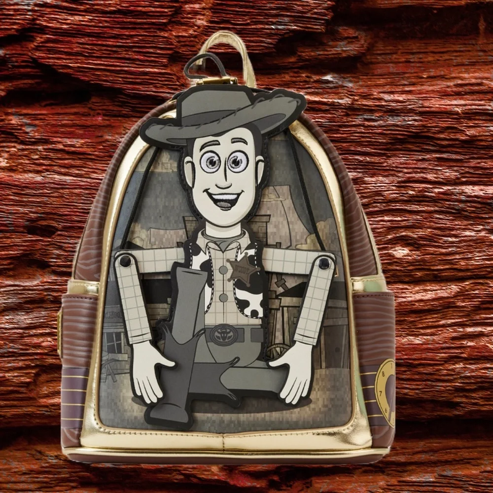 Loungefly Toy Story Woody Puppet‎ Mini Backpack and Wallet